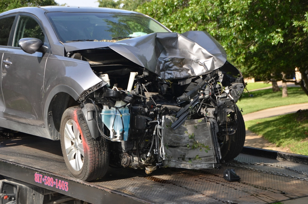 Car accident, insurance, photo