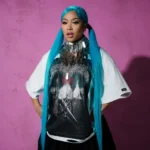 North West poses with blue hair in a striking Dazed magazine photoshoot