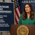 Sarah Huckabee Sanders discusses healthcare price transparency and lower medical costs in Arkansas