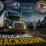 DHS DOT and DOJ launch trucking crackdown targeting CDL schools and fraud