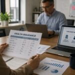 Employee comparing employer health insurance plans and costs