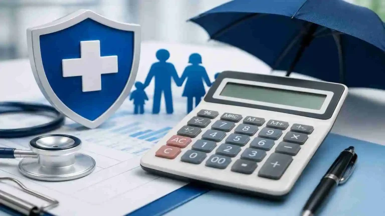 Health insurance premium calculator representing healthcare coverage costs