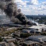 Major fire at a waste facility near Wembley Stadium in north-west London