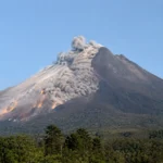 Mount Merapi volcano releases a hot cloud in Indonesia on August 28, 2026