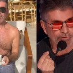 Simon Cowell pictured in two different portraits as he prepares to miss several weeks of America’s Got Talent for a routine back procedure