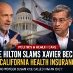 Steve Hilton and Xavier Becerra in California health insurance tax debate