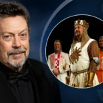 Tim Curry in a portrait during his later years