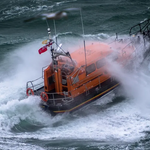 Rescue operation involving an RNLI lifeboat after a French fishing trawler sank off Plymouth