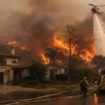 Homeowners insurance 2025–2026 infographic showing a 53.7% net loss ratio, slowing rate increases, $41 billion in wildfire losses and regional loss trends.