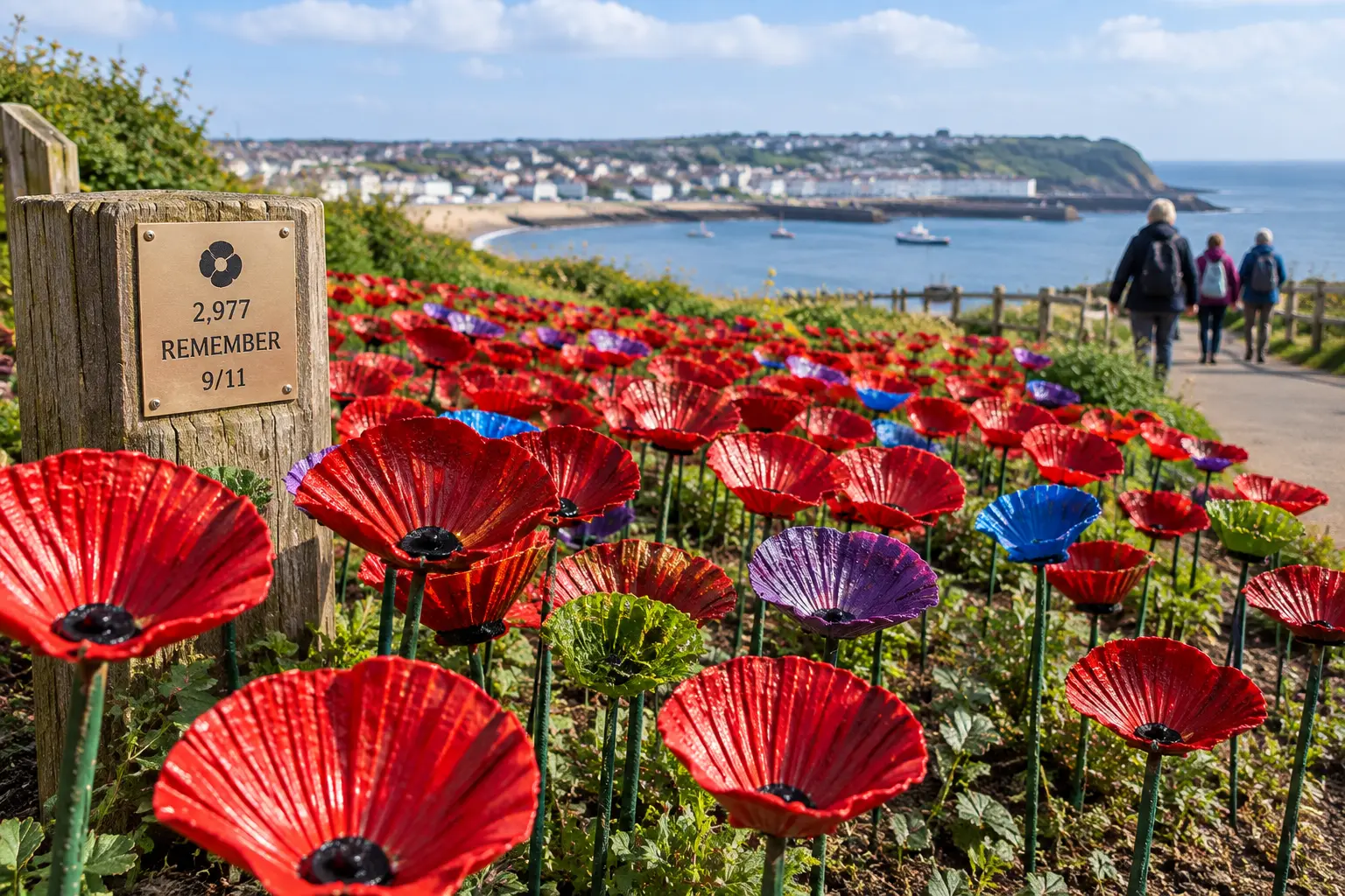 cornwall scallop shell poppies 9 11 victims rick rescorla 1