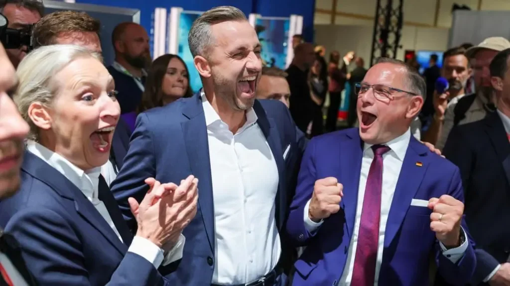 Ulrich Siegmund of the AfD after the Saxony-Anhalt state election